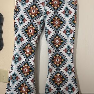 Patterned Flare Women's Jeans